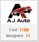 Logo design case study AJ auto