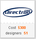 Logo design case study Directron.com